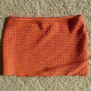 Urban Outfitters Orange and Purple Mini Skirt
